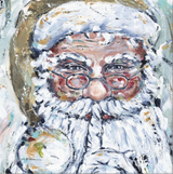 "Secret Santa" 8x8 Canvas Print