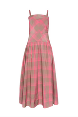 Newberry Dress in Day Glow Check