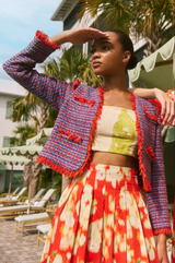 Coco Jacket in Mariner Tweed