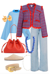 Coco Jacket in Mariner Tweed