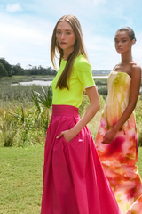 Avenue Skirt in Fuchsia