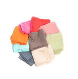 Smith Solid Cotton Fringed Scarf