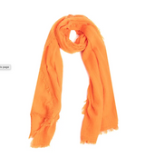 Smith Solid Cotton Fringed Scarf