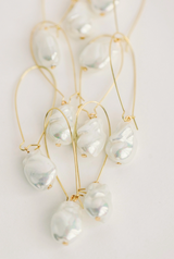 Natural Pearl Minimalist Threader Earrings