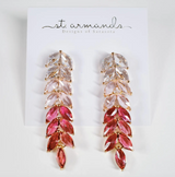 Pink Ombré Statement Earrings