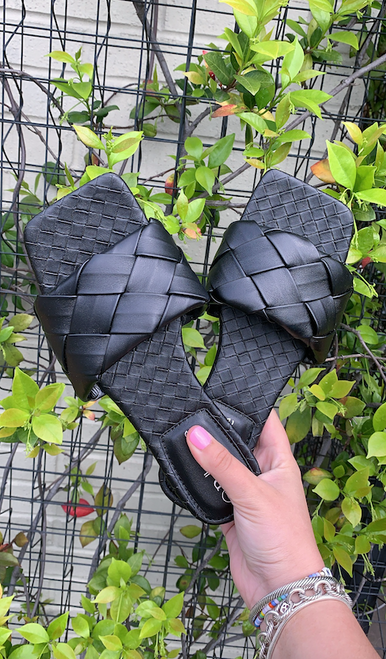 Braided Square Toe Sandal Braided Square Toe Sandal