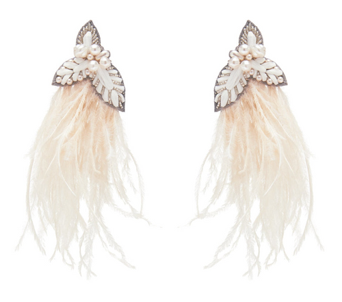 Ofelia Lux Feather Earrings