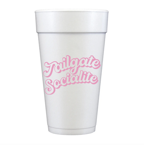 Tailgate Socialite Set of 10 Foam Cups