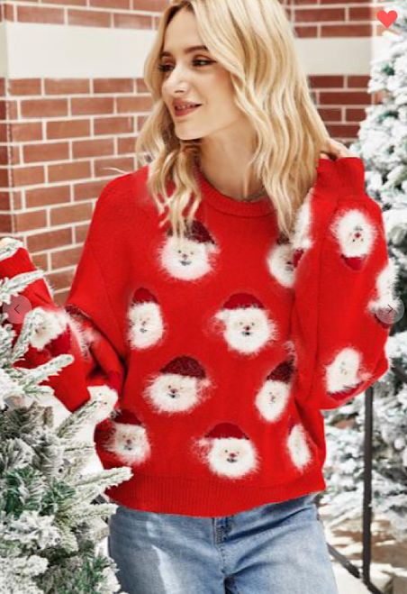 Shimmering Santa Sweater