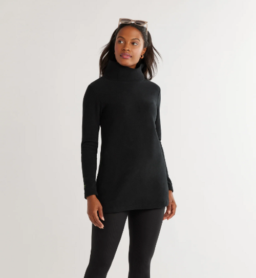 Cobble Hill Turtleneck in Vello Fleece