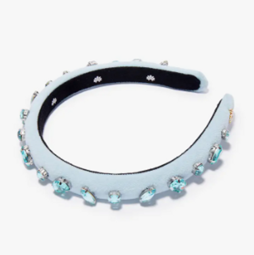 March Aquamarine Glittering Crystal Gigi Headband