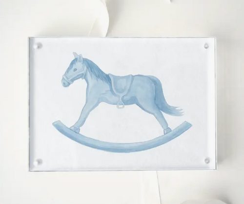 Blue Rocking Horse Acrylic
