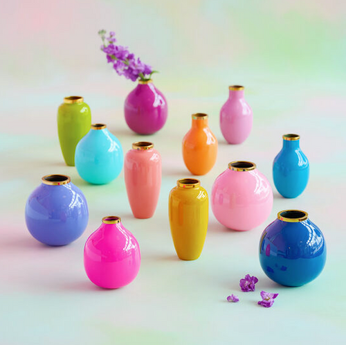 Color Pop Enamel Vase