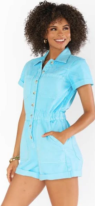 Cannon Romper Spring Blue Denim