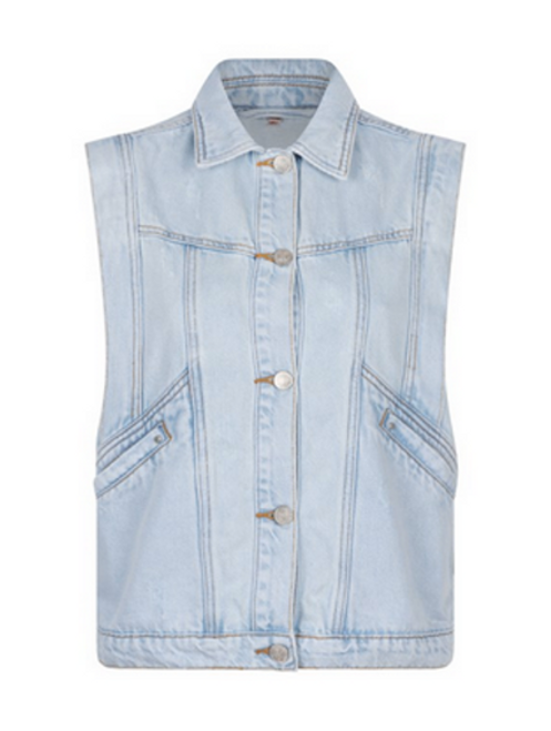 Light Blue Gilet Twill Vest