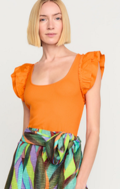 Anna Top in Tangerine