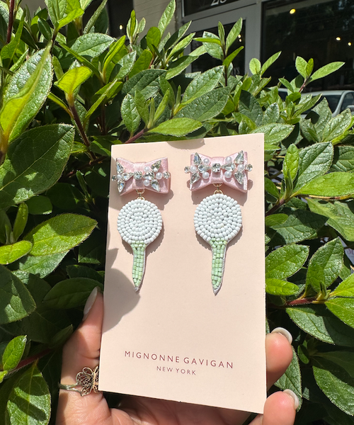 Golf Tee Drop Earrings