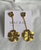 Gold Floral Drop Earring