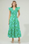 Waterlilly Floral Sunfire Smocked Midi