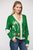 Golf Embroidered Patch Cardigan