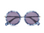 Tile Blue Paros Round Sunglasses