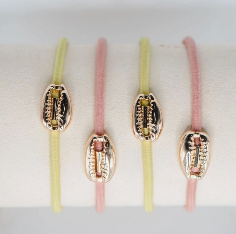 Cowrie Shell Hair Tie Set