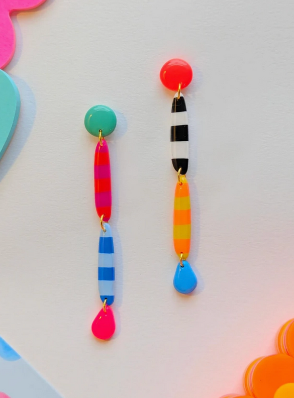 Pink + Red Top Stripes