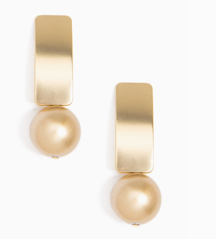 Resin Bead Drop Earring