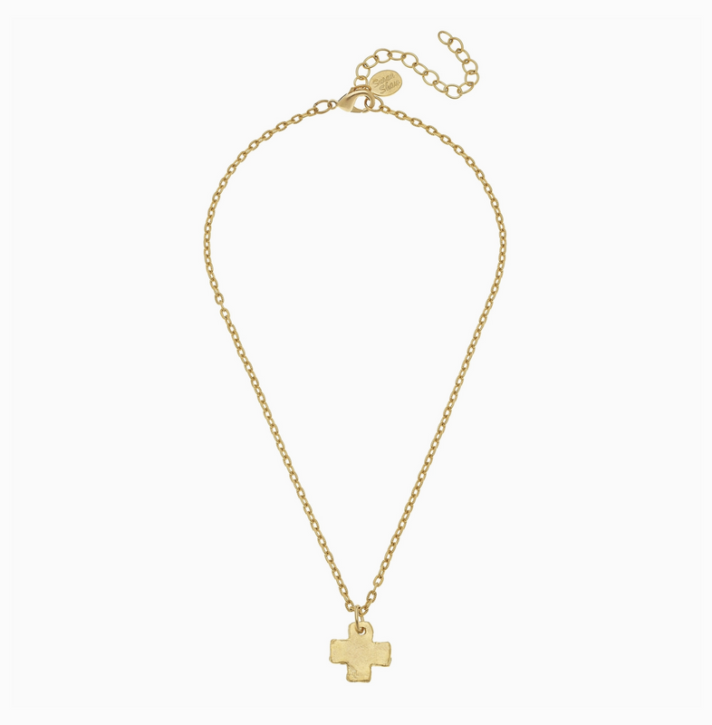 Delicate Gold Cross Necklace