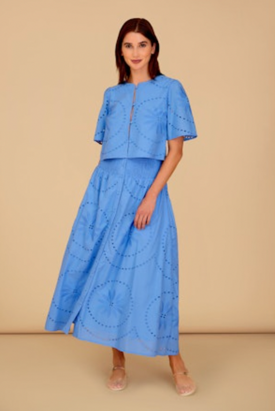 Heidi Top in Azul Lace