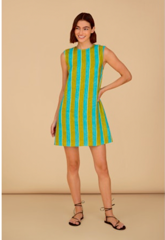 Wynn Dress in Citrus Stripe
