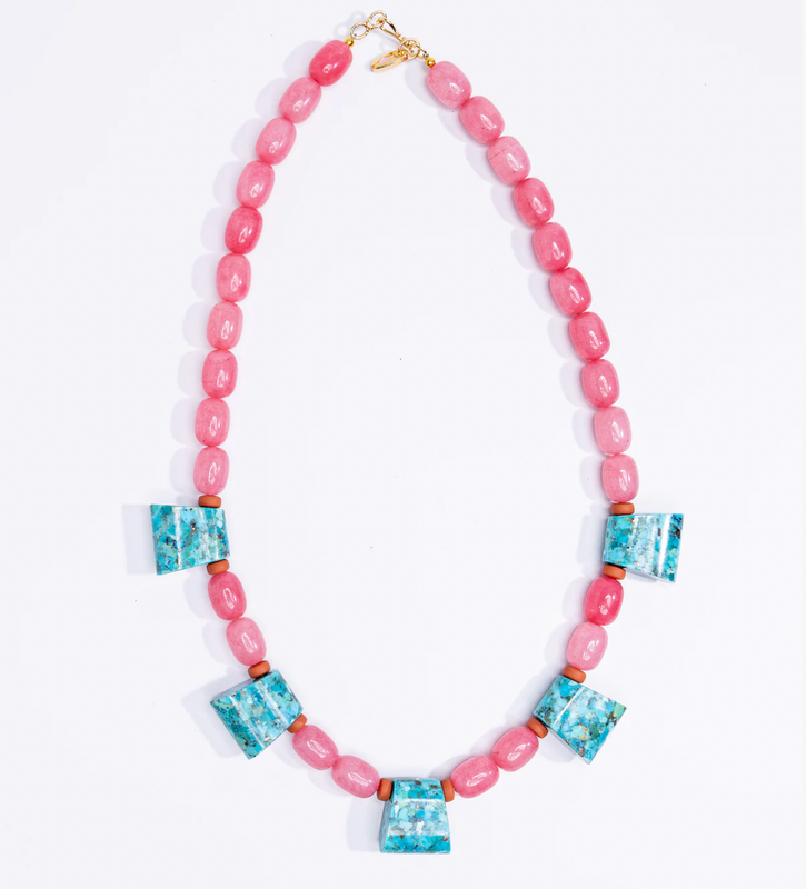 Turquoise Trapezoid Necklace