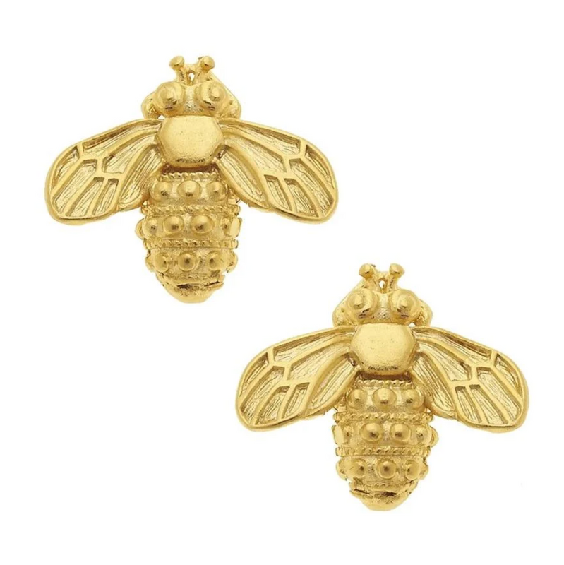 Gold Mini Bee Studs