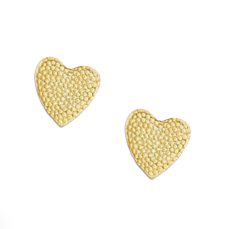 Gold Mini Heart Studs
