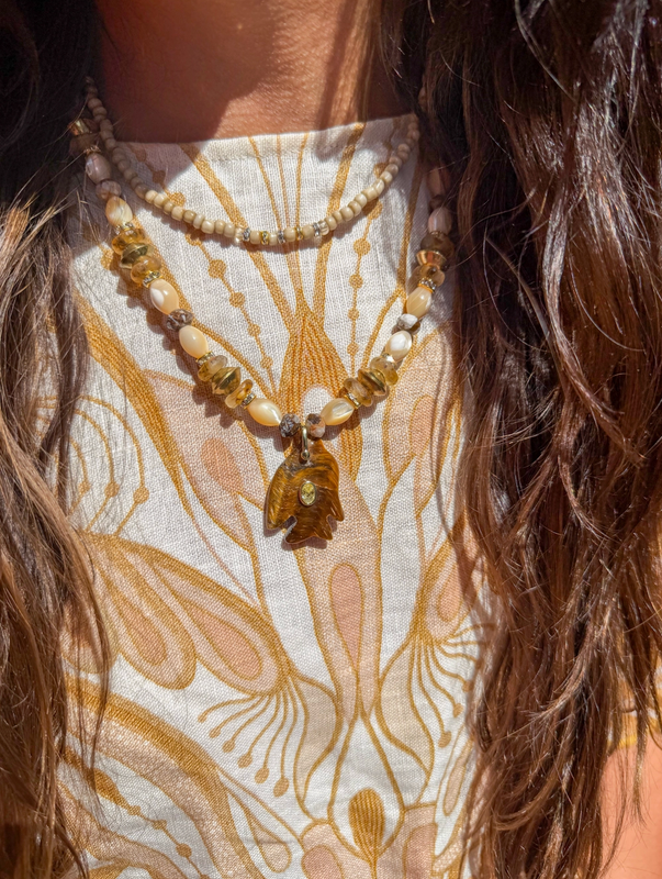 Classic Seed Necklace Golden Hour