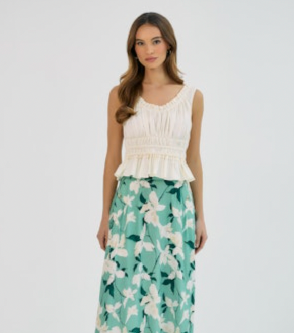 Sinclair Top in Ivory
