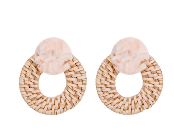 Blonde Rattan Bali Doorknockers