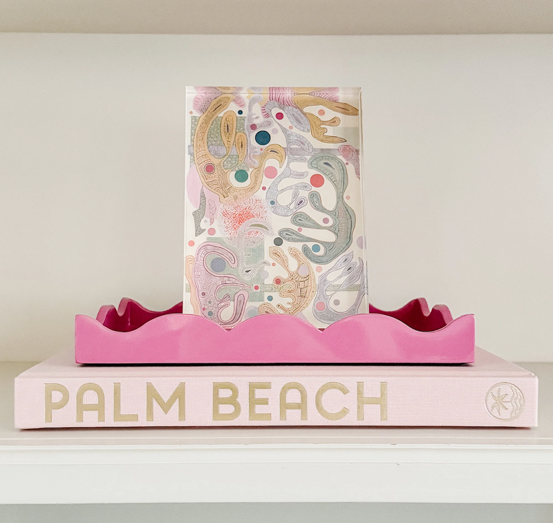 Serendipity Book Topper Tray in Rose