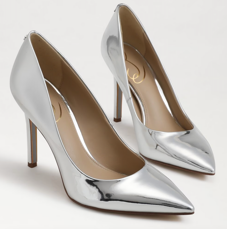 Hazel Pump in Silver Metallic
