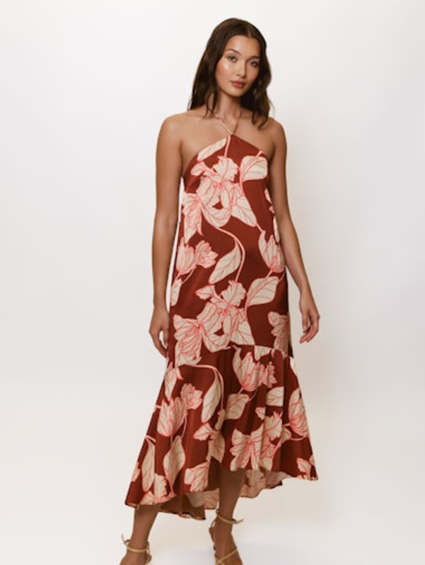 Layla Halter Dress in Copper Layla Halter Dress in Copper