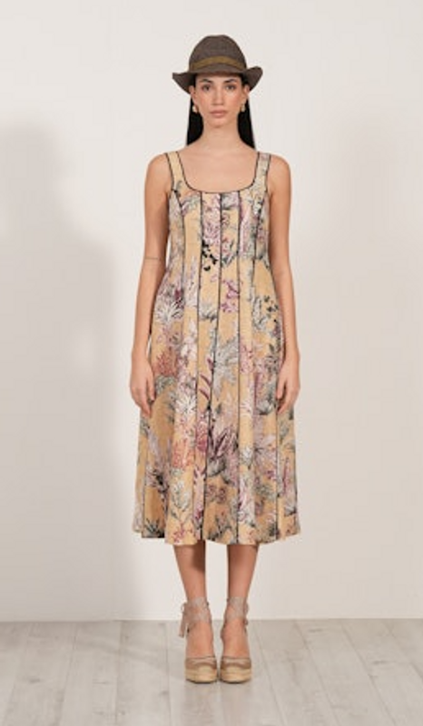 Eveline Panelled Midi Dress