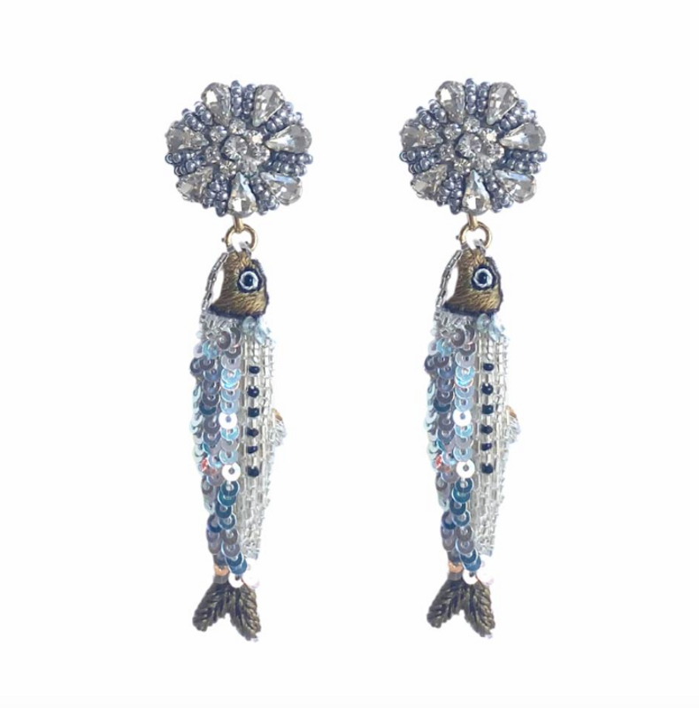 Maritza Earrings in Silver