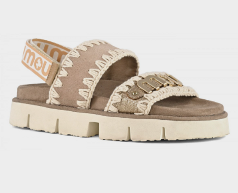 Bio Sandal Back Strap in Suede & Leather Big Met