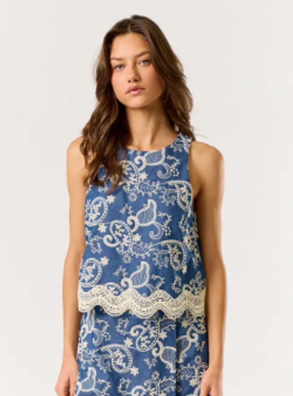 Pacific Sleeveless Denim Top Pacific Sleeveless Denim Top