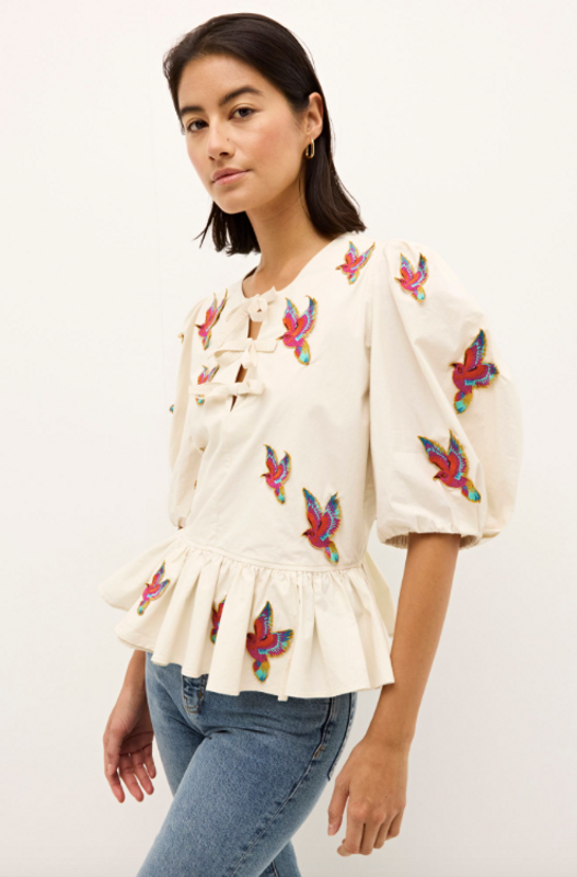 Estella Top in Flock
