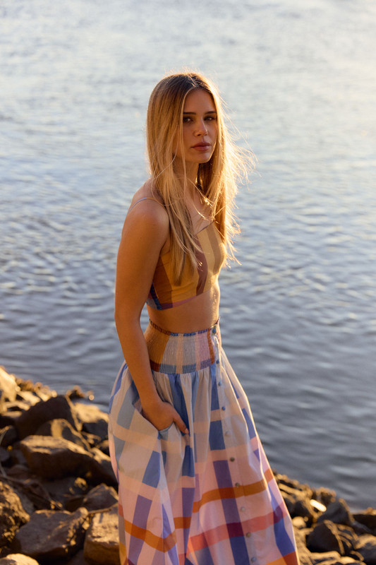 Georgia Skort in Oxford Weave