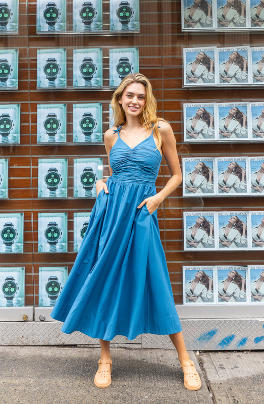 Micah Dress Blue Sapphire