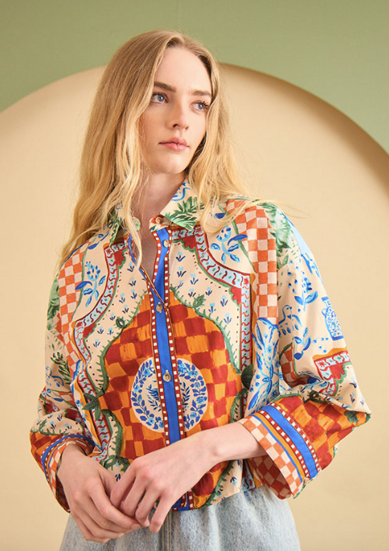 Clarke Shirt in Sundance Tile