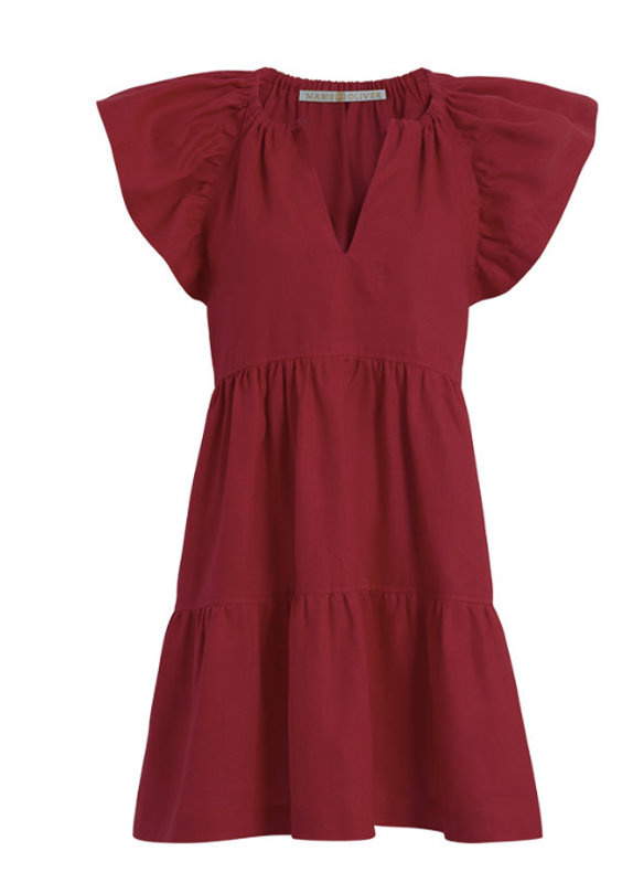 Kara Dress in Currant