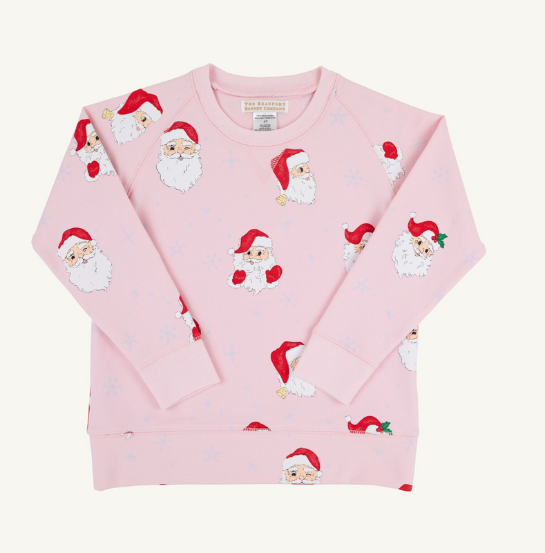 Pink Cassidy Comfy Crewneck Girl Dear Santa (Palm Beach Pink)/Palm Beach Pink Pink Cassidy Comfy Crewneck Girl Dear Santa (Palm Beach Pink)/Palm Beach Pink